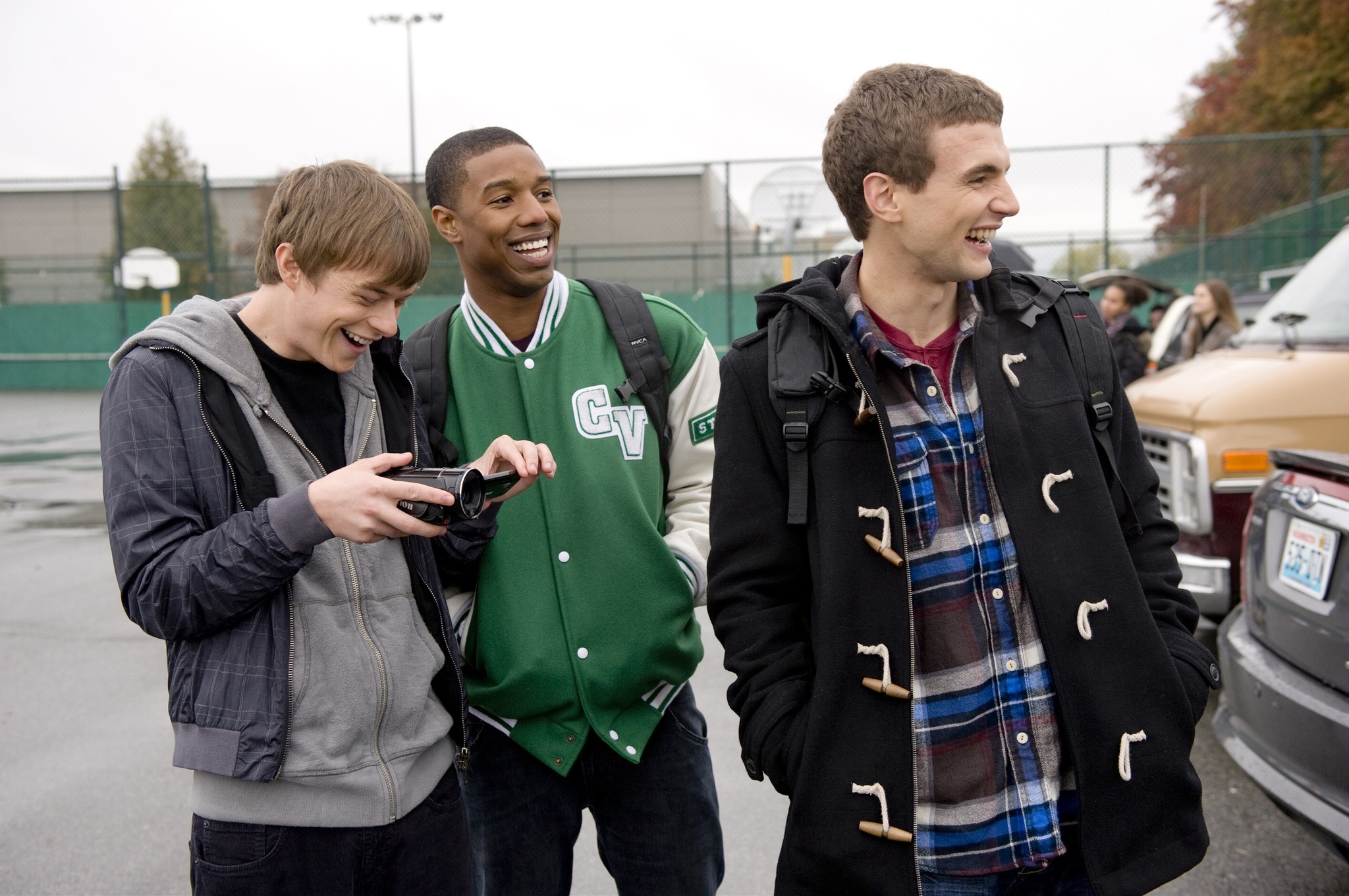 Still of Michael B. Jordan, Dane DeHaan and Alex Russell in Vaizdo dienorastis. Irasai turi galia (2012)