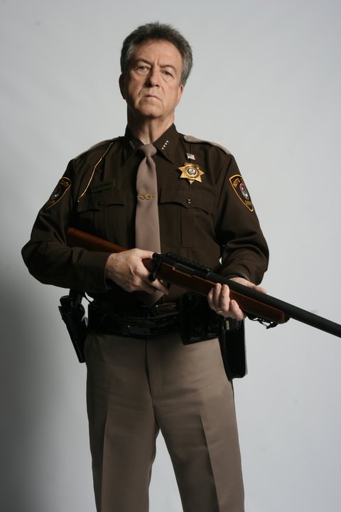 Walt Sloan as a Sheriff for an upcoming web series.