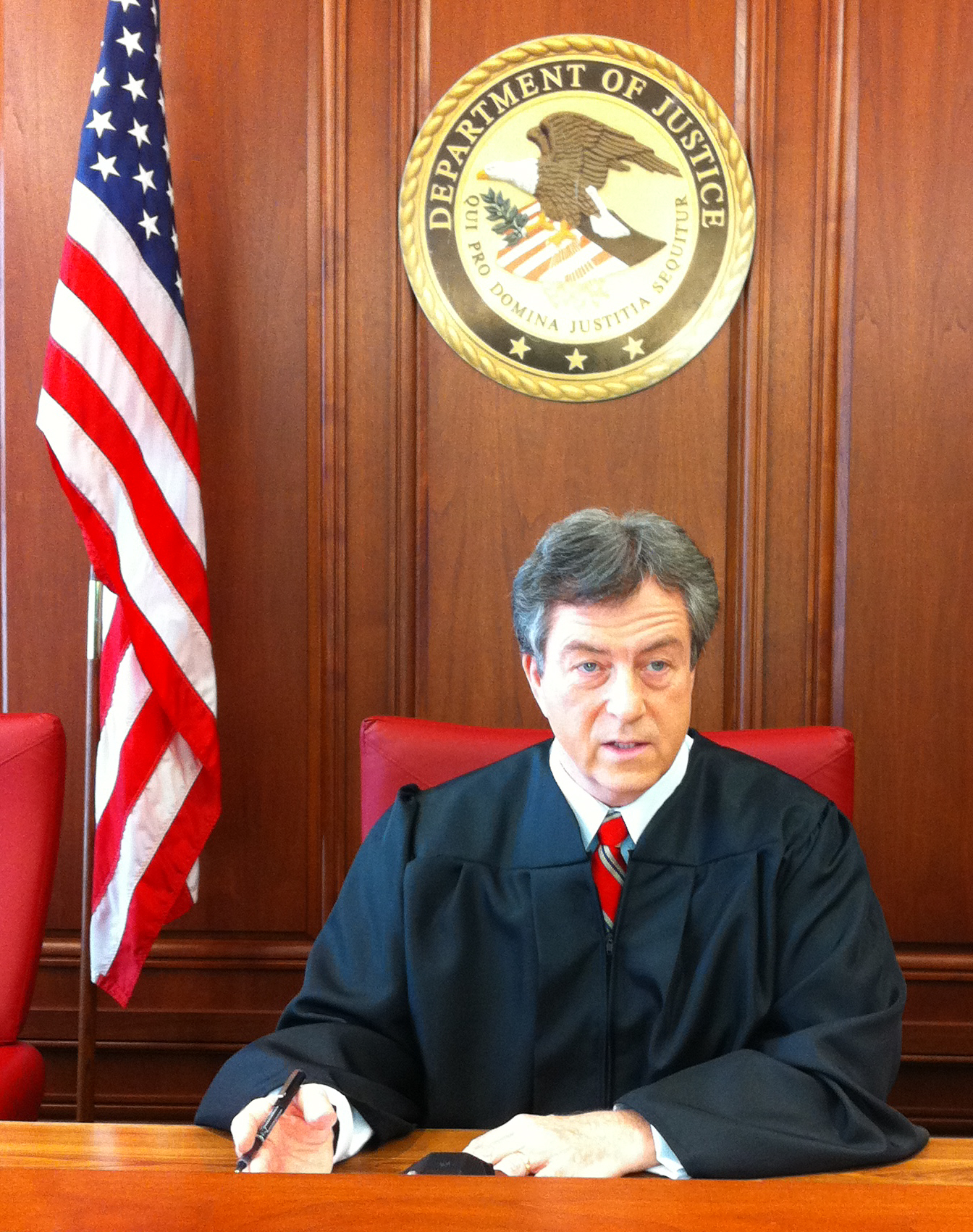 Walt Sloan as Judge Swanson in 
