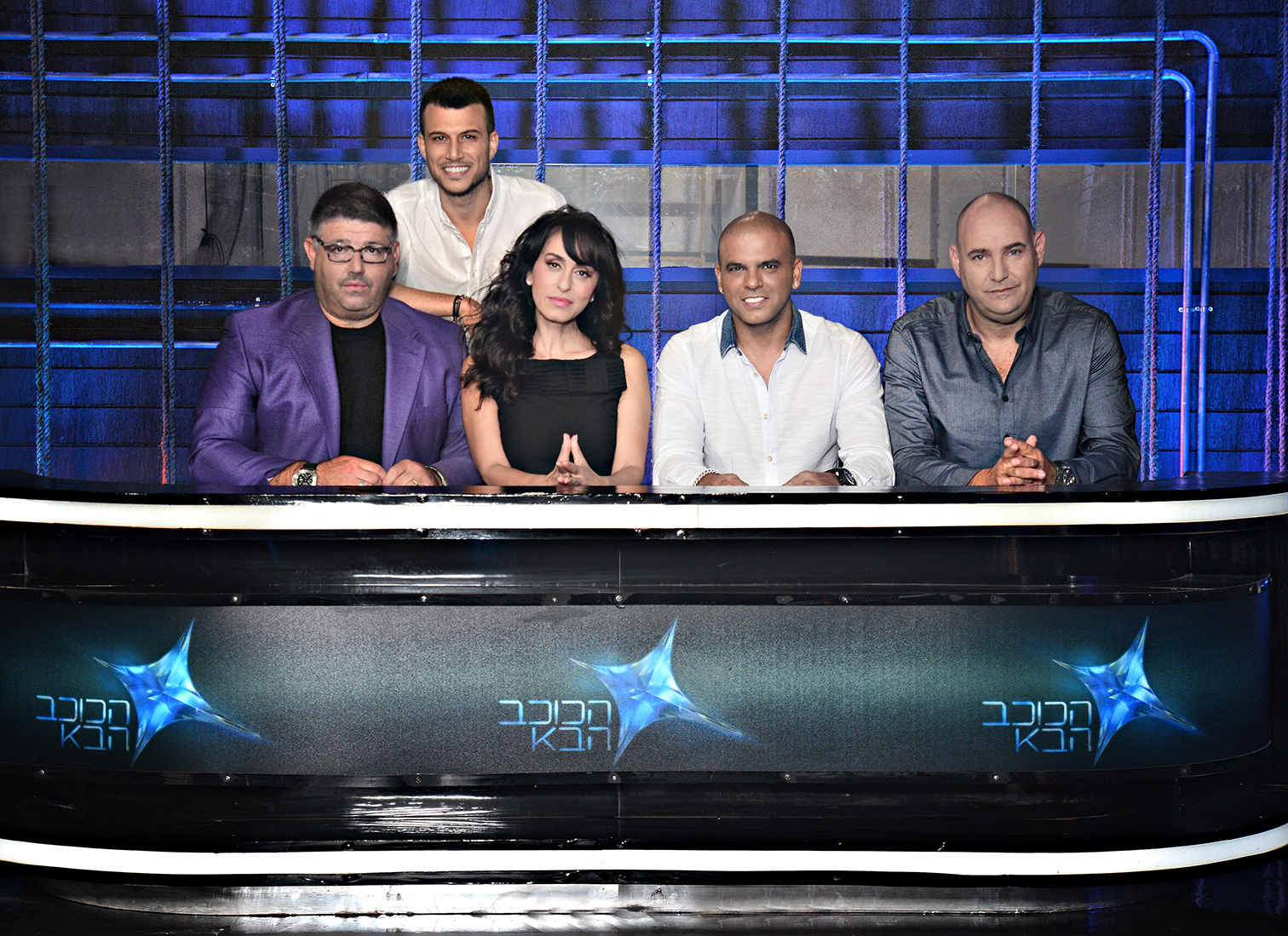 Zvika Hadar, Rita, Assi Azar, Eyal Golan and Rani Rahav in HaKochav HaBa (2013)