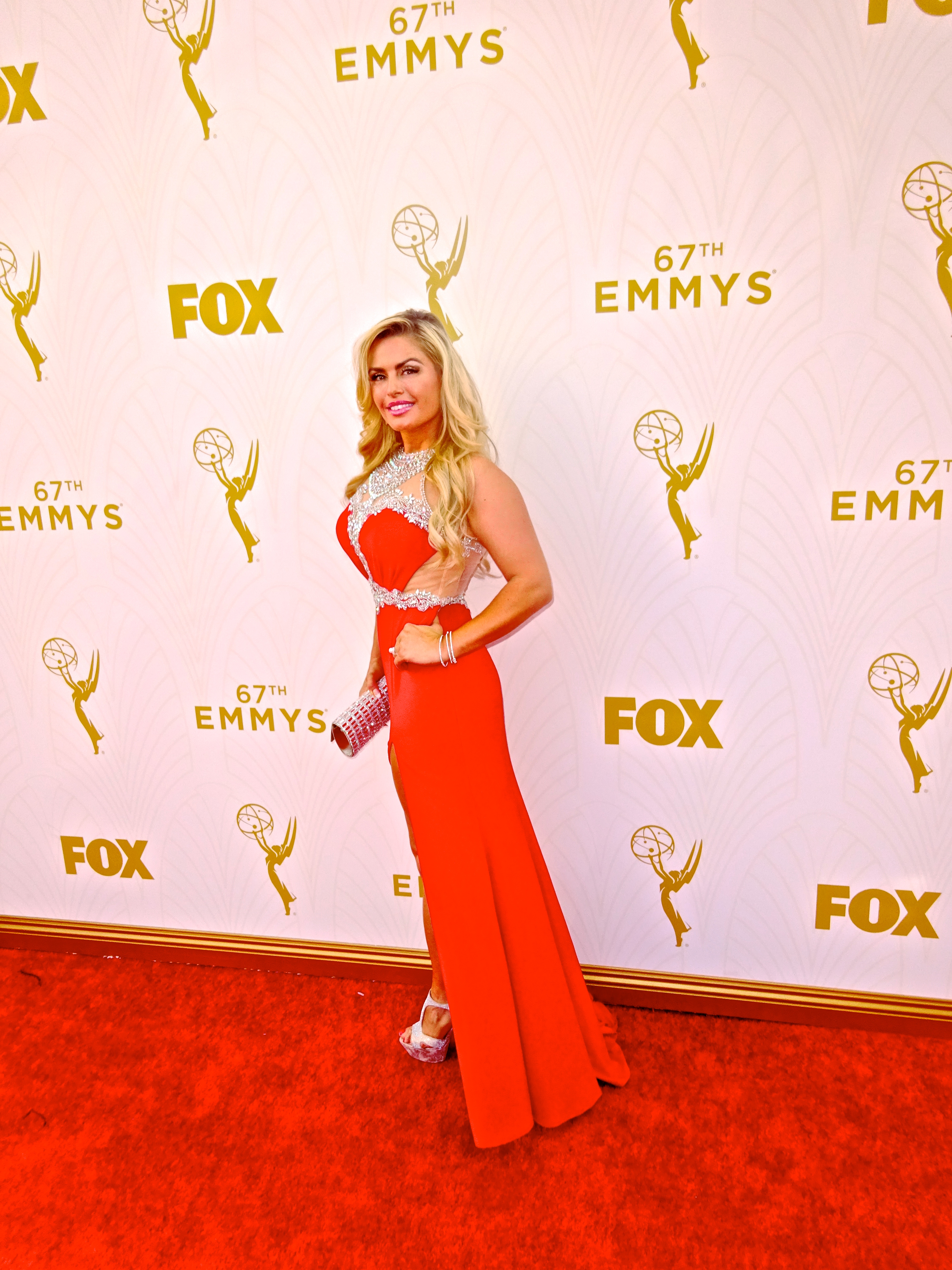 Tia Barr at the 67th Emmy Awards