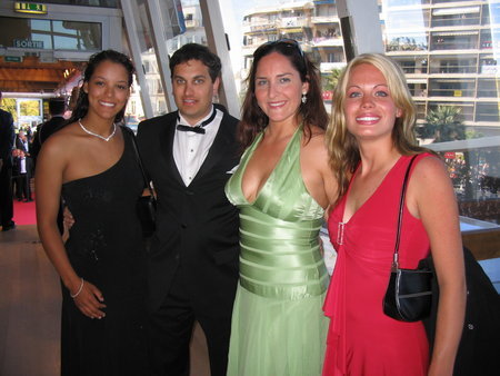 Stephanie Johnson, James Hergott, Lori Gundershaug and Audra J. Morgan at the 2005 Cannes International Film Festival.