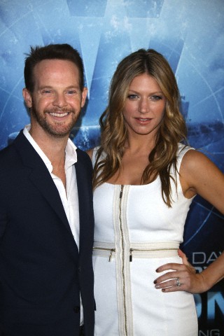 Jes Macallan and Jason Gray-Stanford at the premier of 