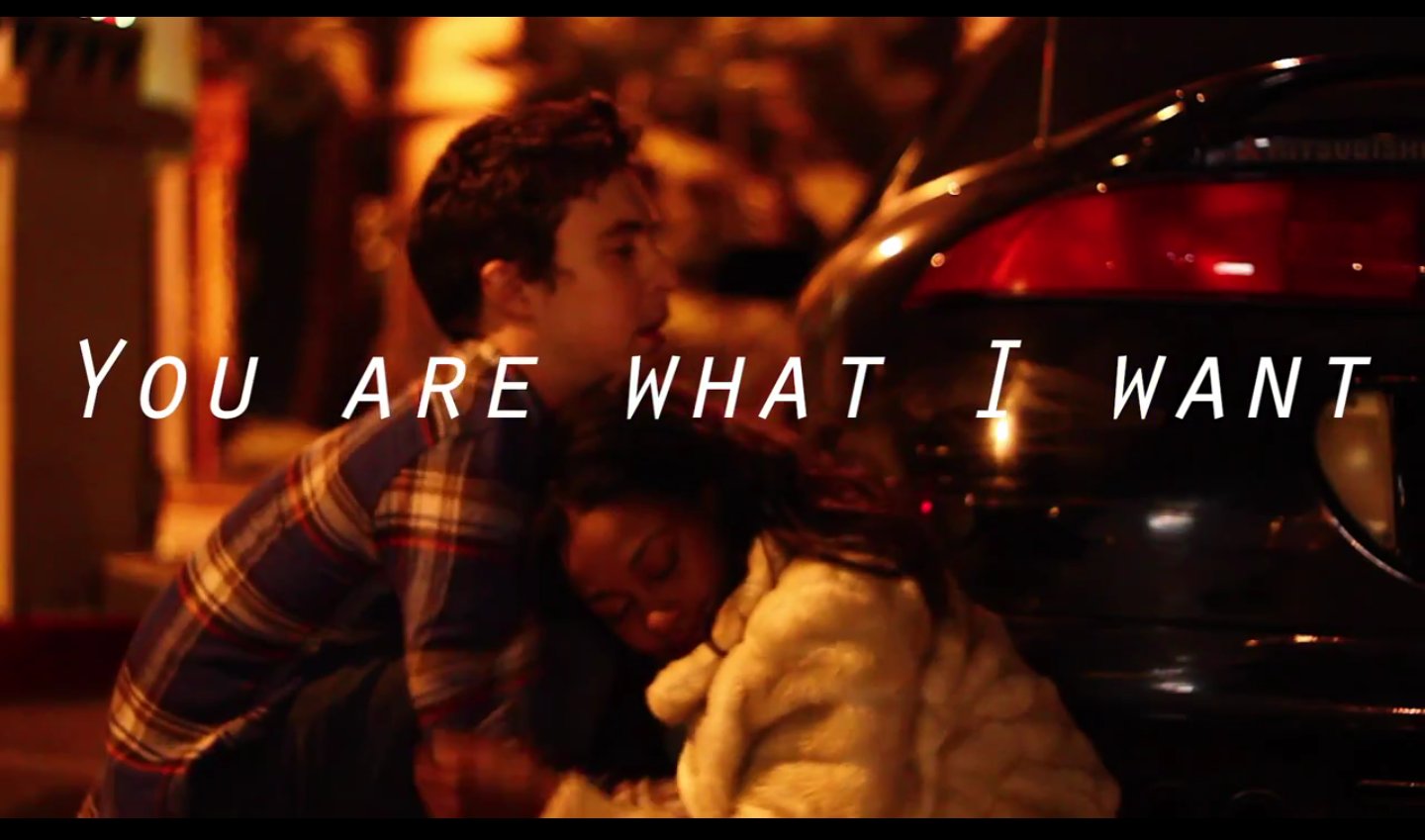 Production still from YOU ARE WHAT I WANT, Produced by Daniele Watts.