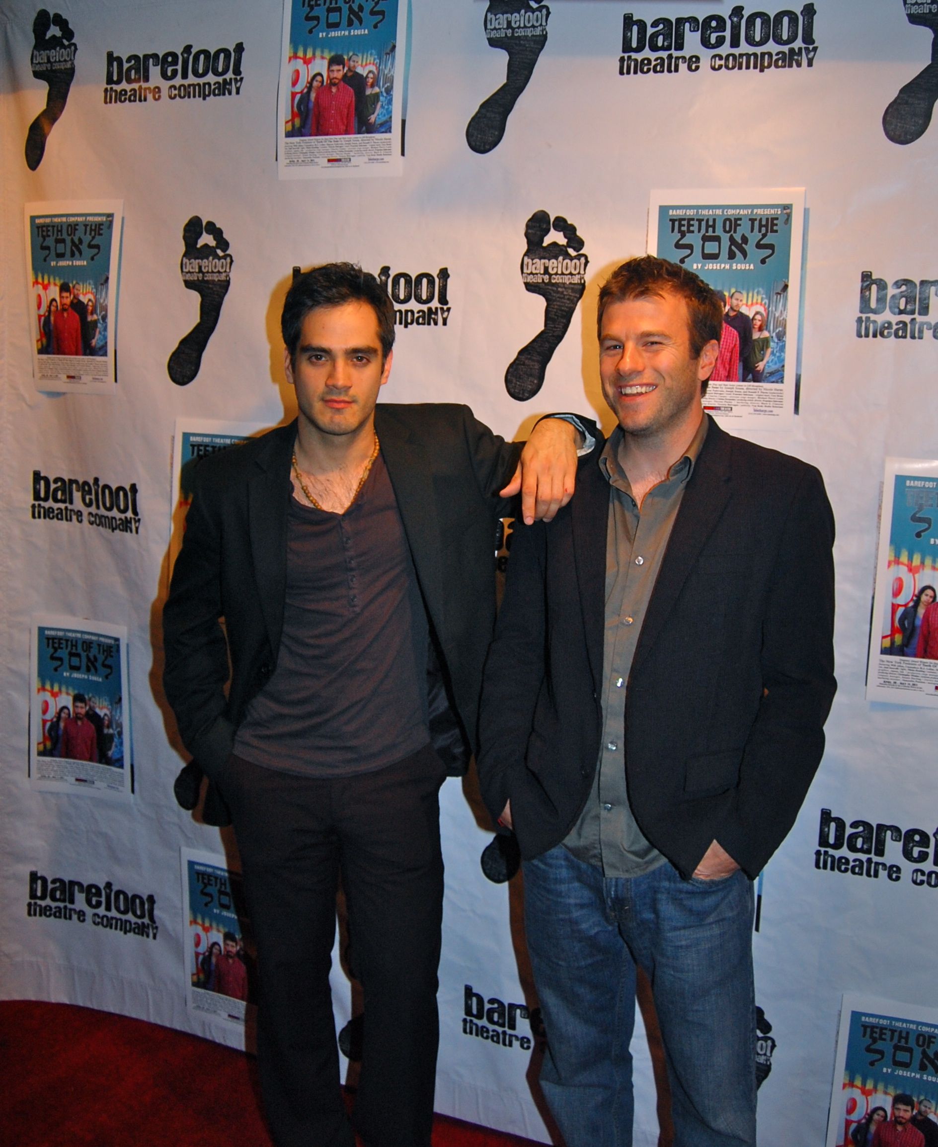 F. Solorzano w Christopher Whalen at Barefoot Theatre Company's Off-Broadway Opening Night of Teeth Of The Sons by Joseph Sousa