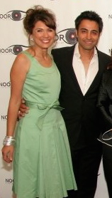 Presenting award at Noor Film Festival with Nicholas Guilak.