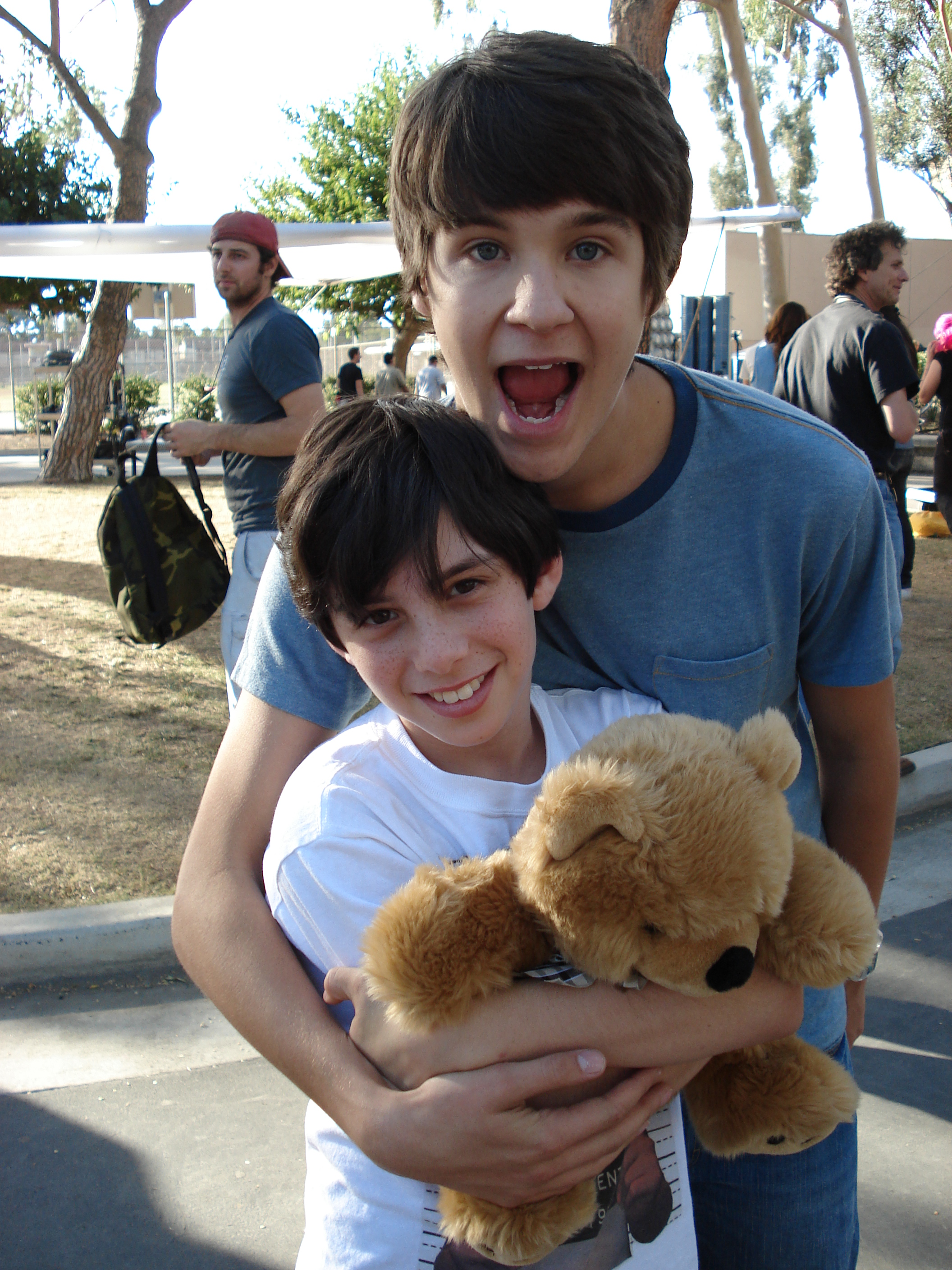 On the set of The First Time (Love at First Hiccup) with Devon Werkheiser