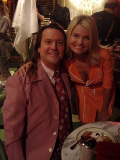 Eric Shaw Quinn and Kristin Chenoweth on the set of Pushing Daisies