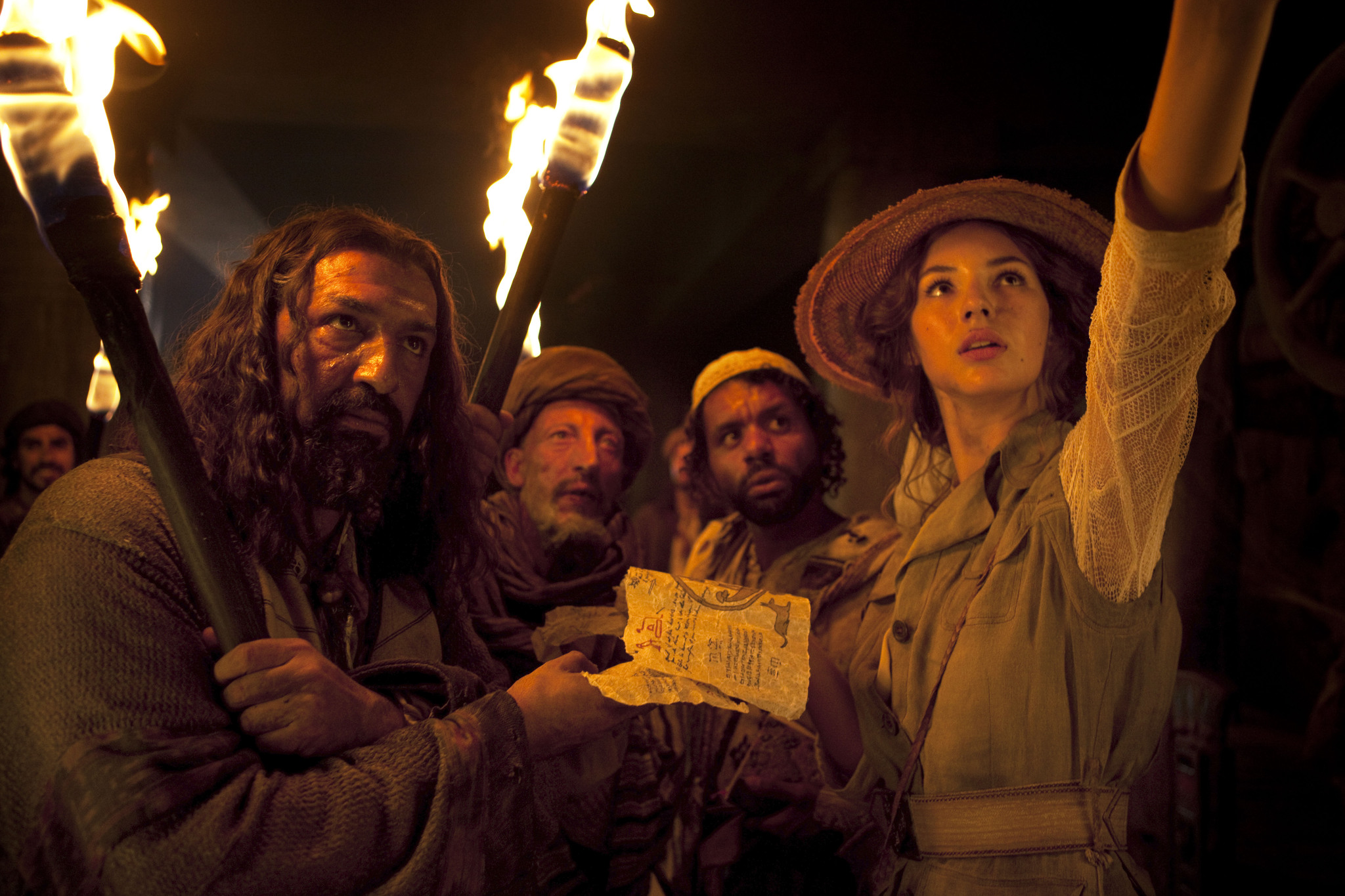 Still of Moussa Maaskri, Mostefa Zerguine, Youssef Hajdi and Louise Bourgoin in Les aventures extraordinaires d'Adèle Blanc-Sec (2010)