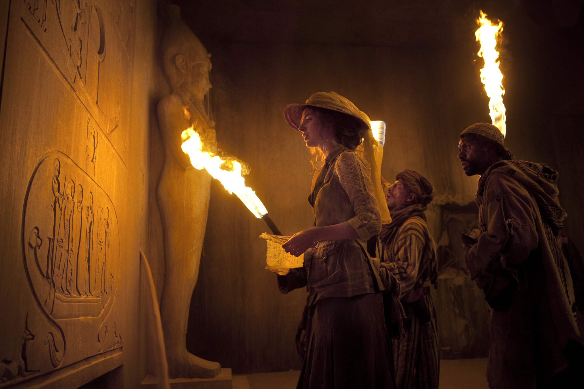 Still of Mostefa Zerguine, Youssef Hajdi and Louise Bourgoin in Les aventures extraordinaires d'Adèle Blanc-Sec (2010)