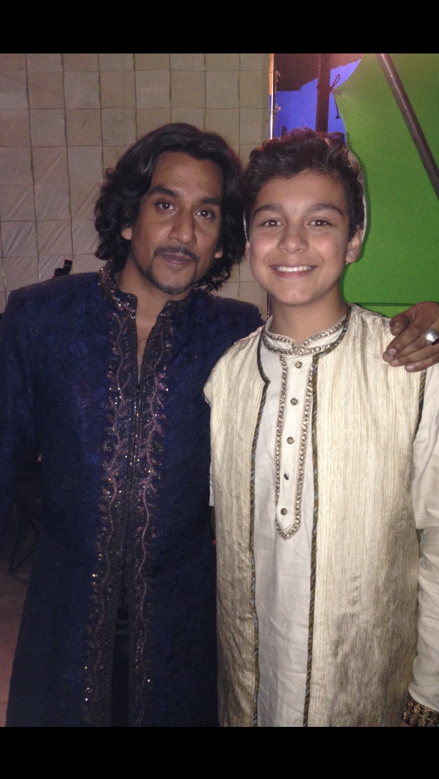 With Naveen Andrews on the set of Once Upon a Time in Wonderland (Jafar & Young Jafar)