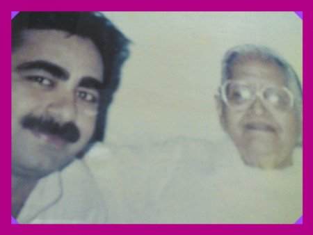 With Godmother Smt. Ishwari Badlani at Mumbai in 1997