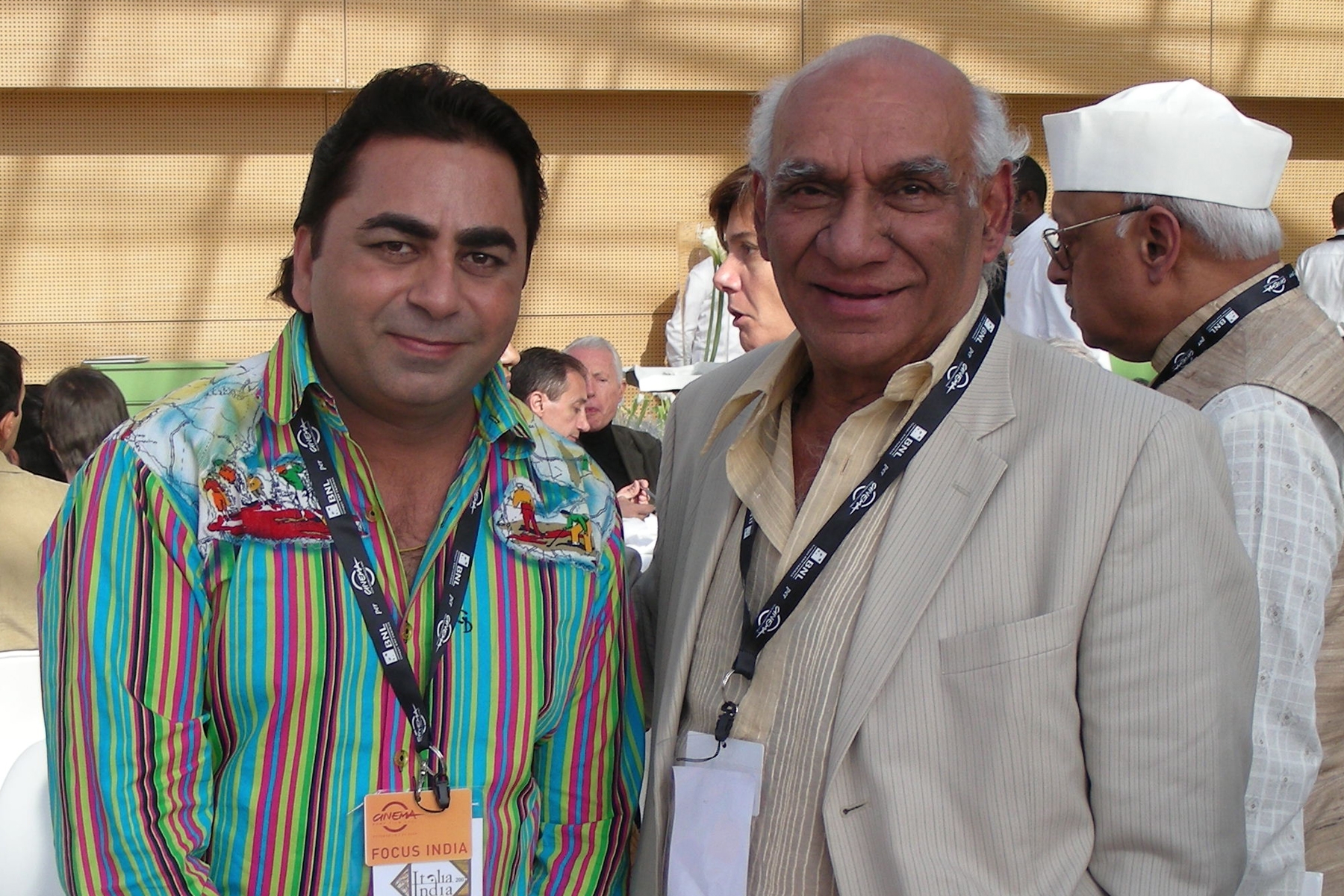 with Film Director and Producer shri Yash Chopra at Rome, Italy October 2007