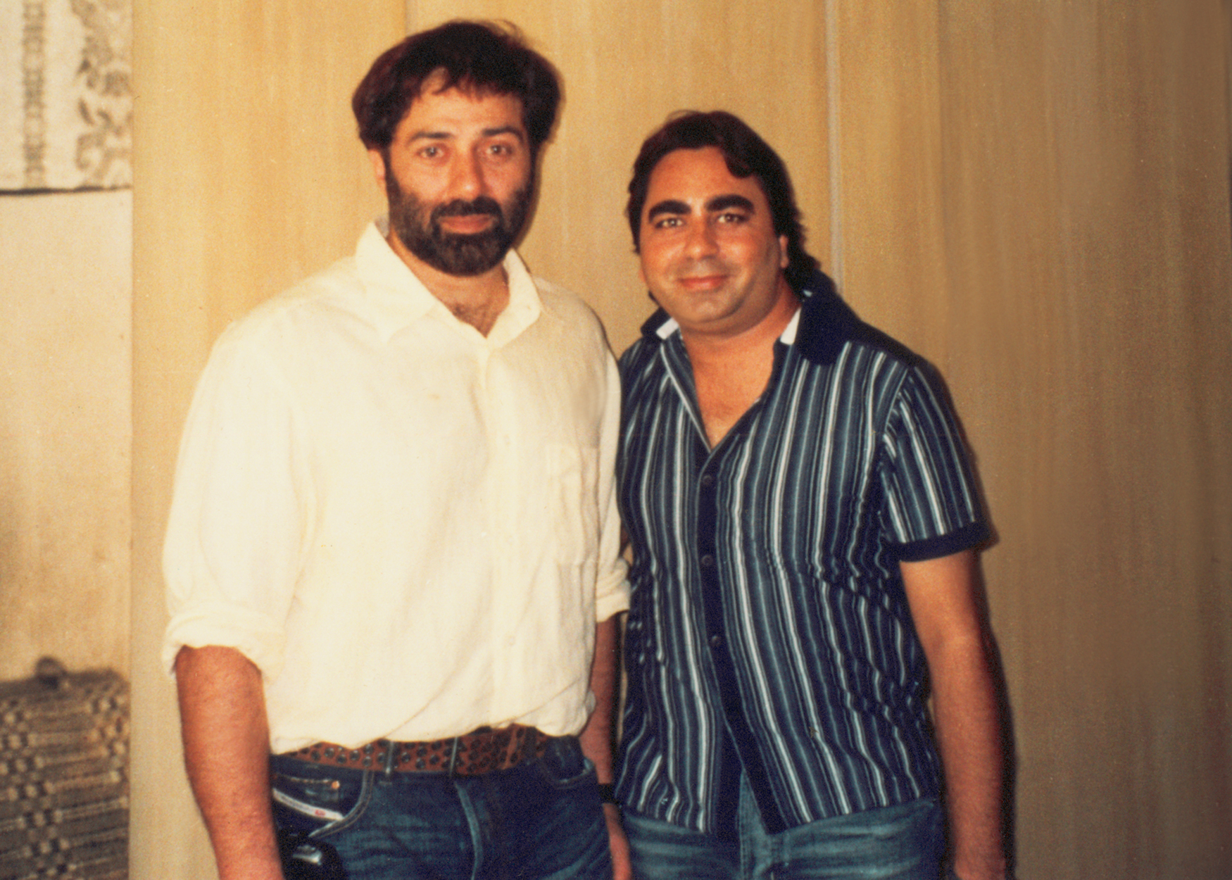 2005 With Actor Sunny Deol at his house in Mumbai
