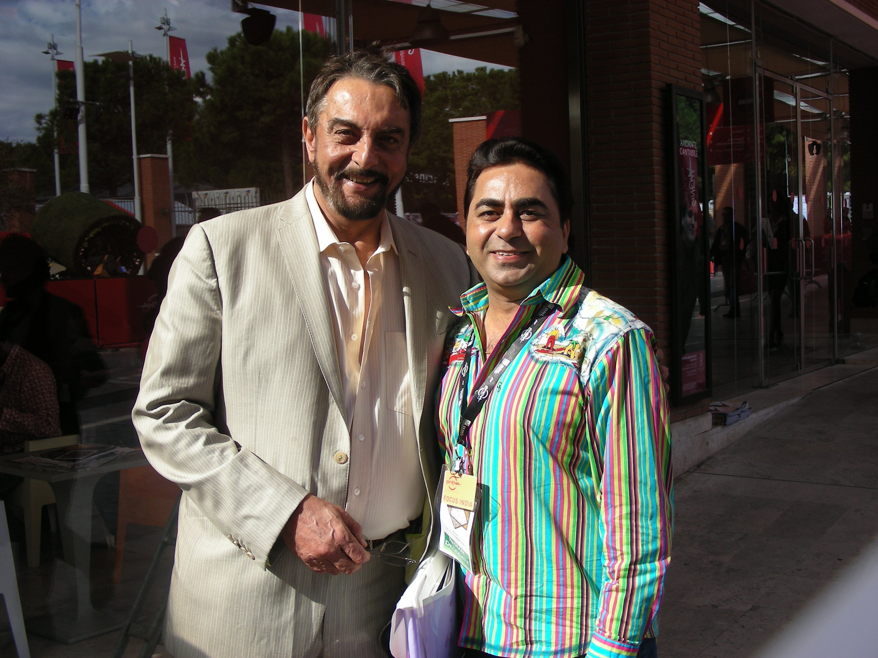 Oct 19, 2007 With International Actor Kabir Bedi At Rome Film Festival Rome, Italy