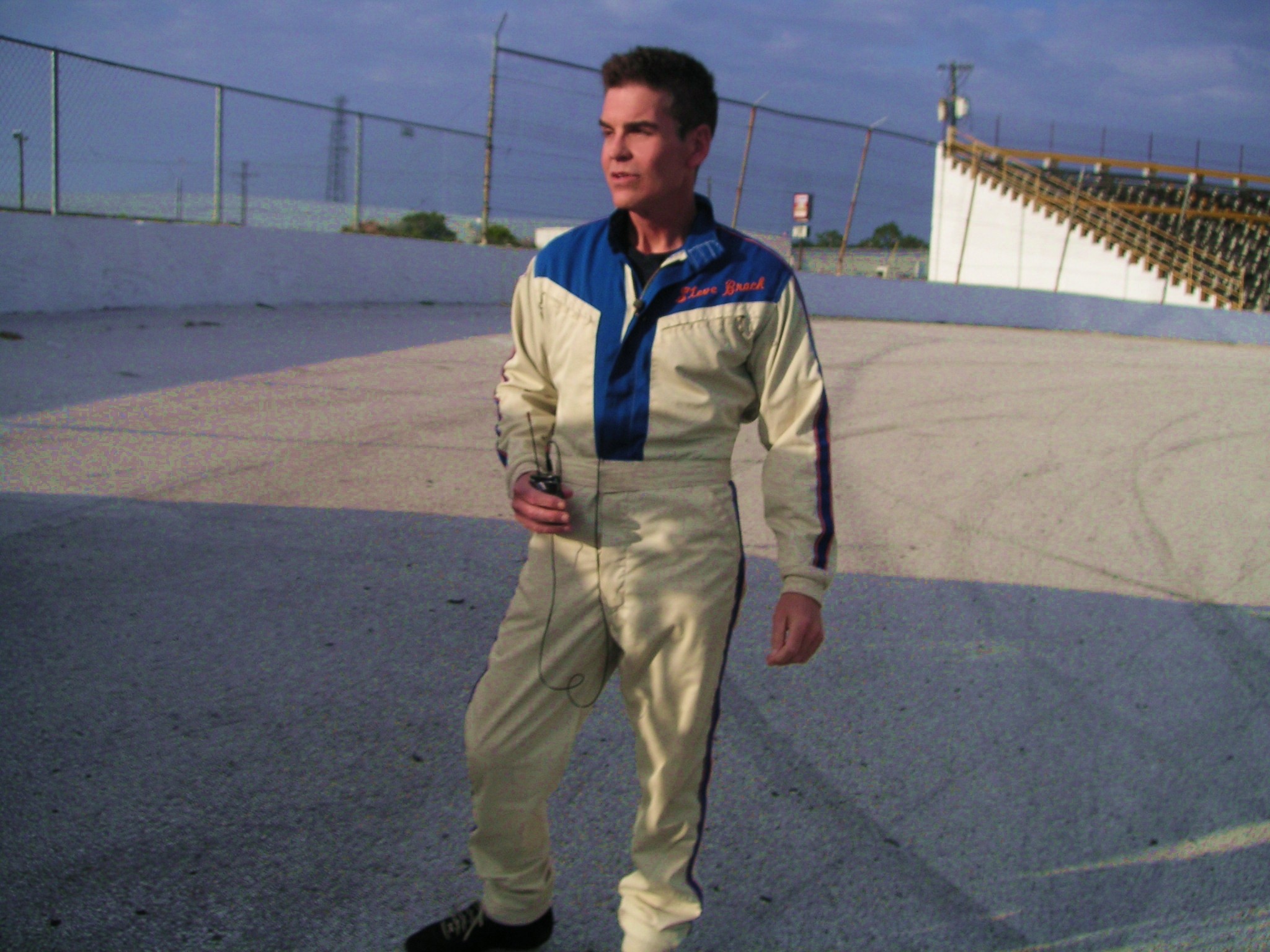 Shooting exteriors for Hialeah Speedway: No Guts, No Glory. March 2012. Orlando, FL