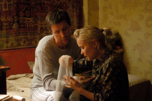 Still of Paddy Considine and Radha Mitchell in The Half Life of Timofey Berezin (2006)