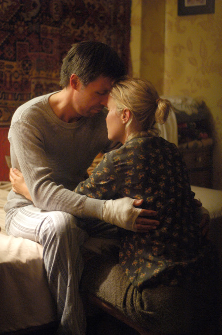 Still of Paddy Considine and Radha Mitchell in The Half Life of Timofey Berezin (2006)