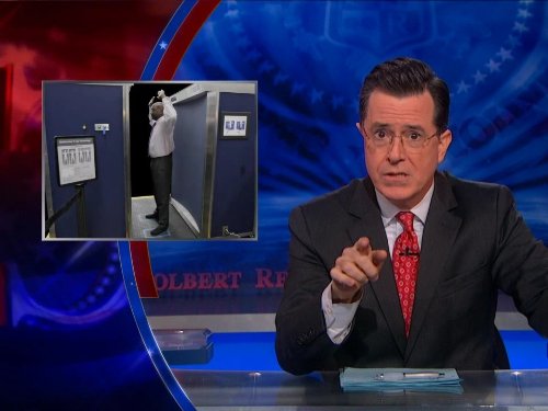 Still of Stephen Colbert in The Colbert Report (2005)