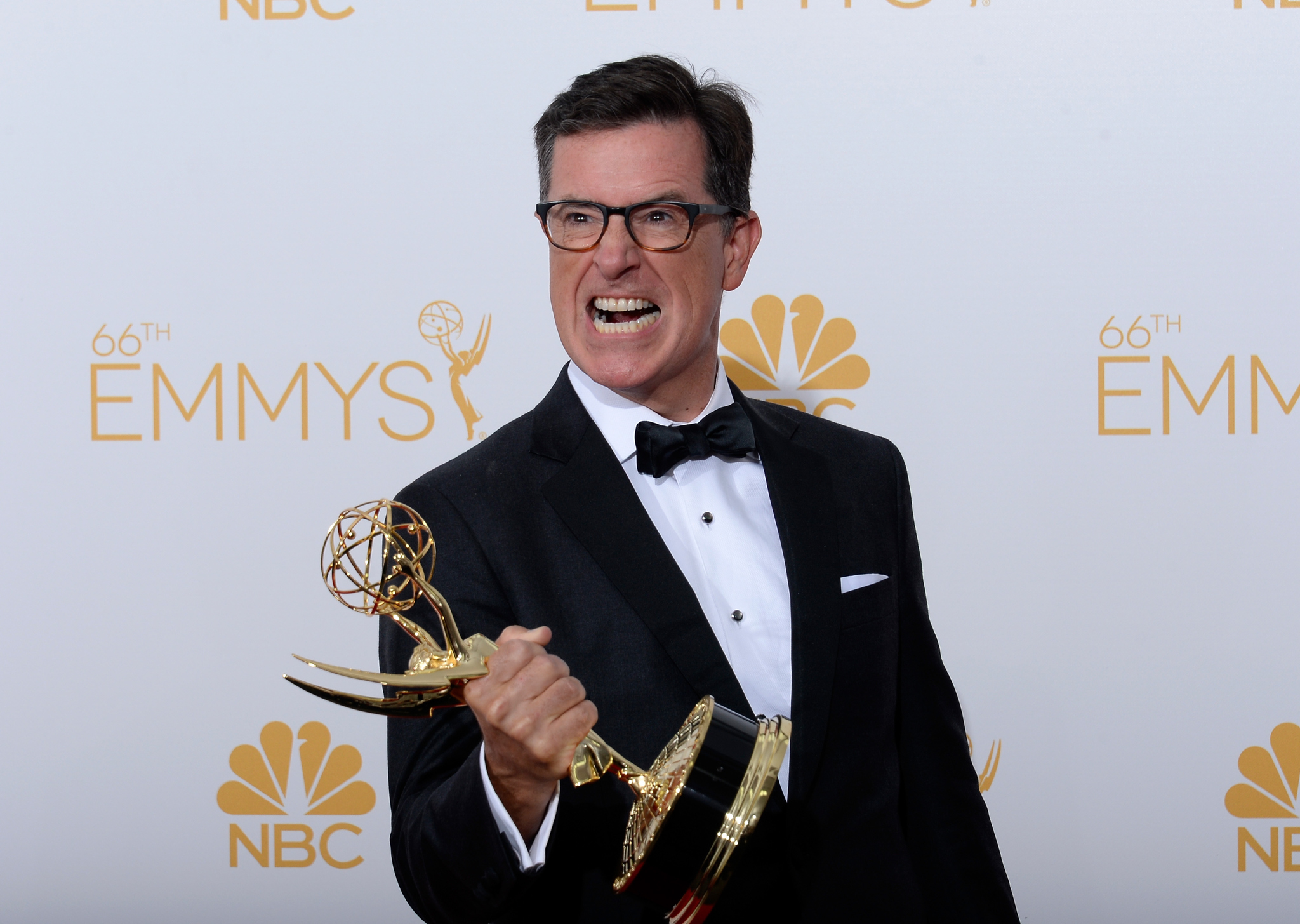 Stephen Colbert at event of The 66th Primetime Emmy Awards (2014)