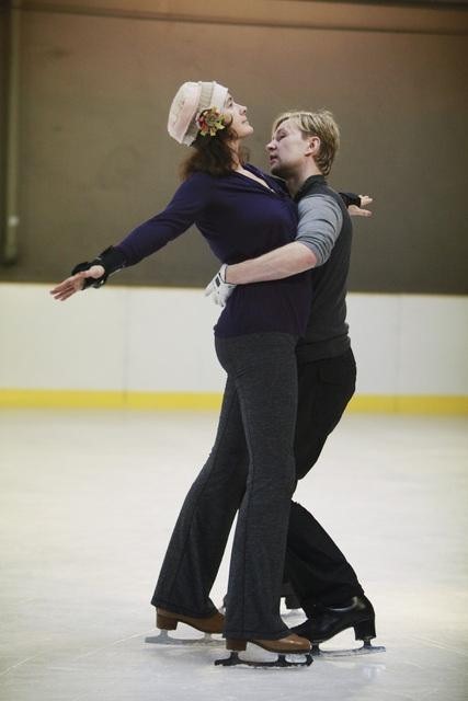 Still of Sean Young and Denis Petukhov in Skating with the Stars (2010)