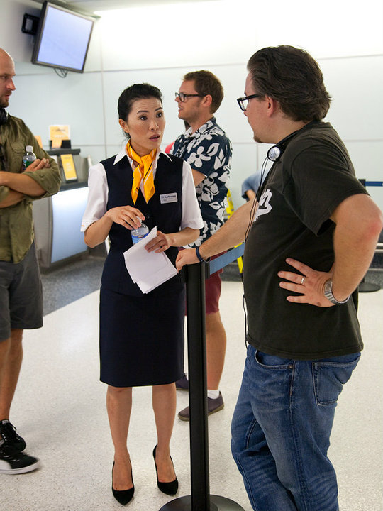 My Last Without You - Writer/Director, Stephen Schaffer (left), Vanessa Kai (center), Writer, Christph Selber (right).