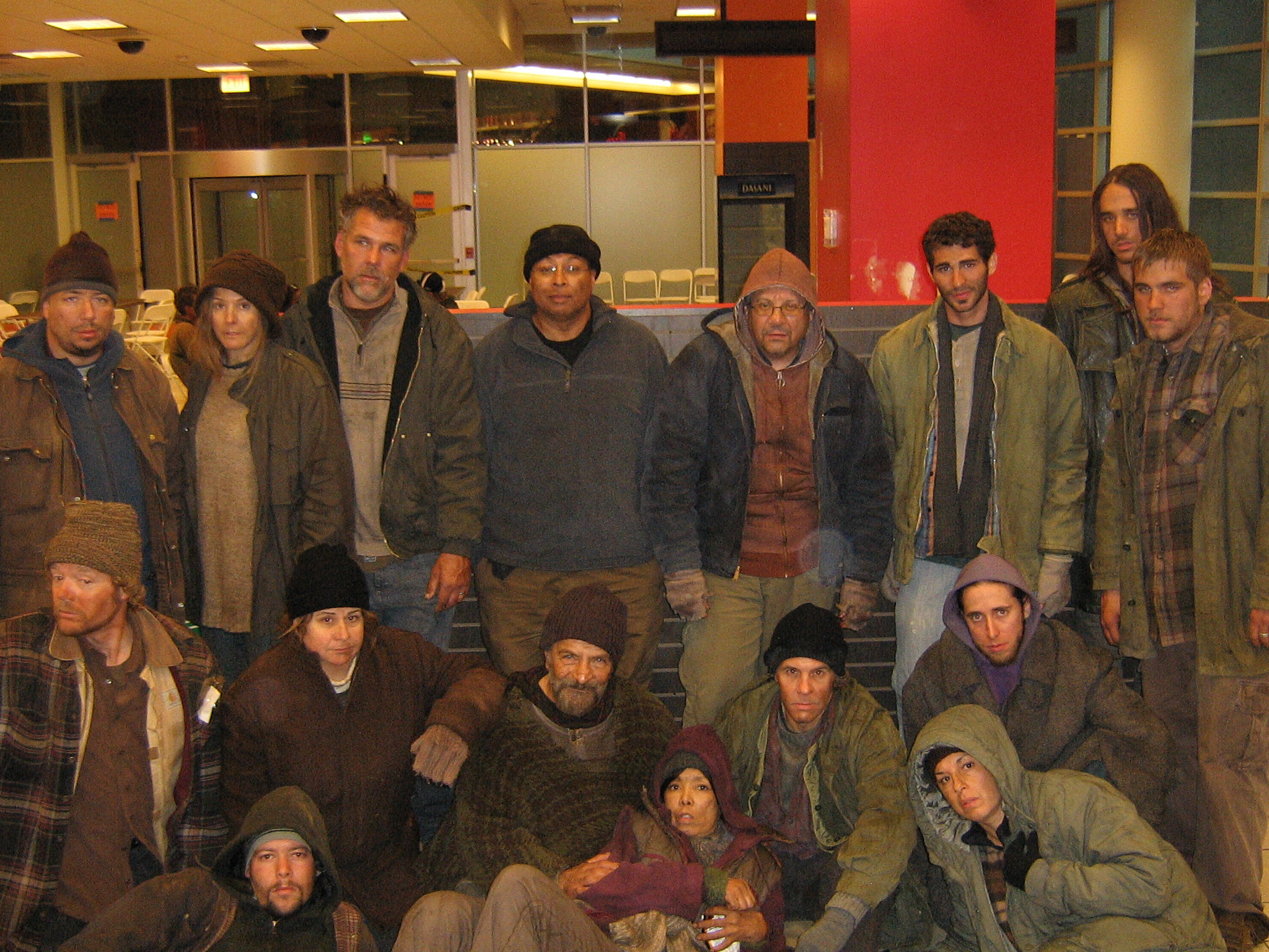 (front & center) One of the homeless mob from Red Dawn