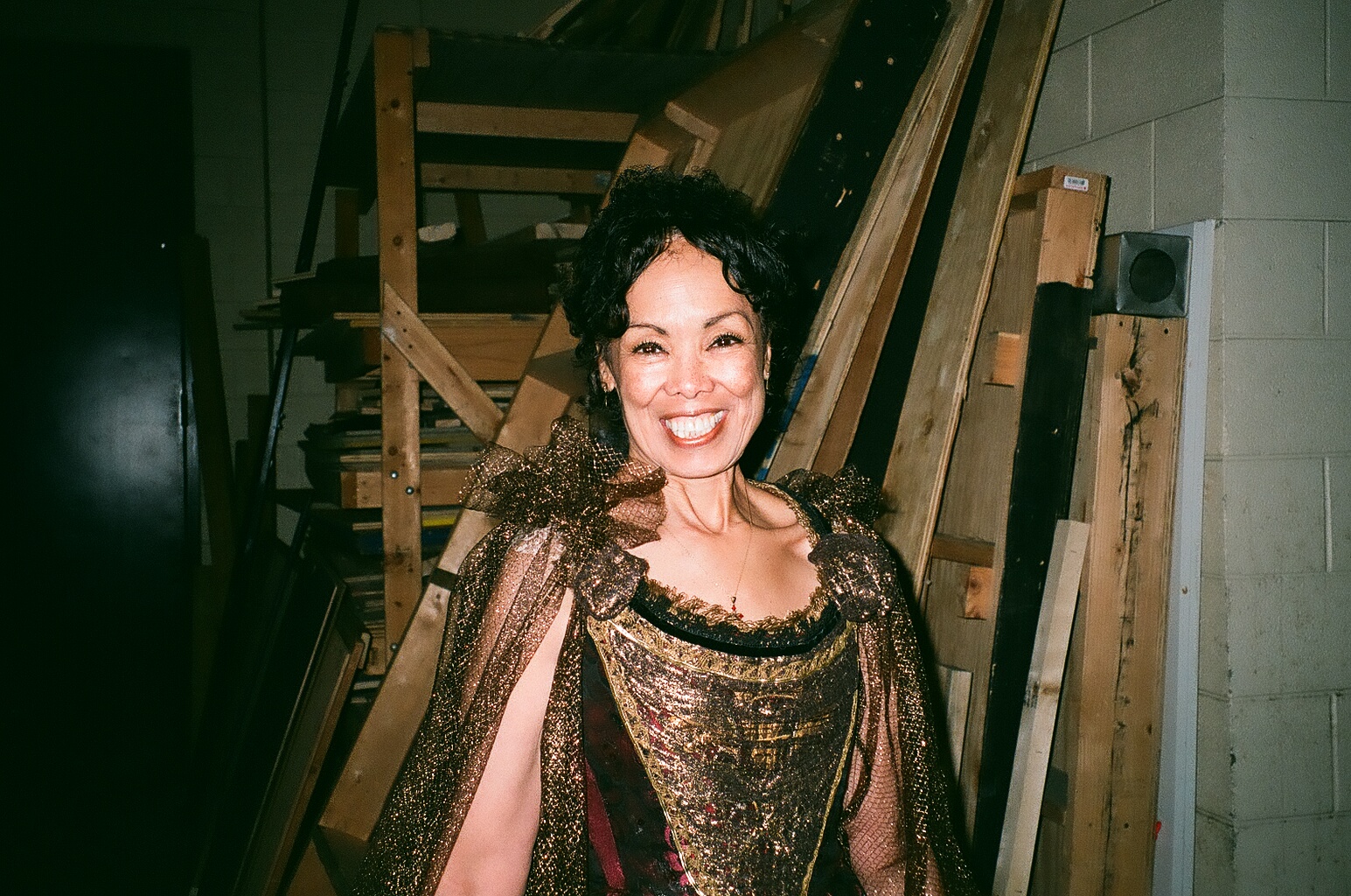 Backstage at the Opera House in Detroit as Don Giovanni's Maid.