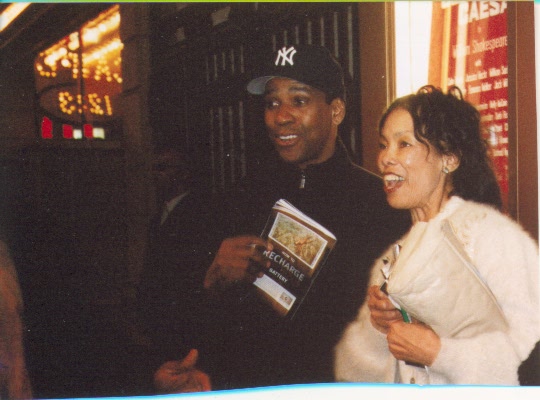 Meeting Denzel Washington in New York.