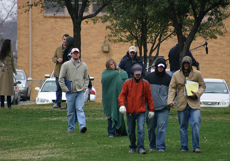 Julius Washington, Red Sanders, Jay Gormley, John Venable, Brandon Jones, Nicole Leigh, Greg Beauchamp, Brandon Knieper, Morgan Bennett and Chance Watts in Karma Police (2008)