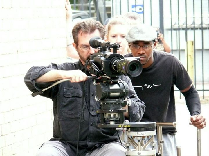 On the set of Hiding In Plain Sight. Directed by M. Legend Brown