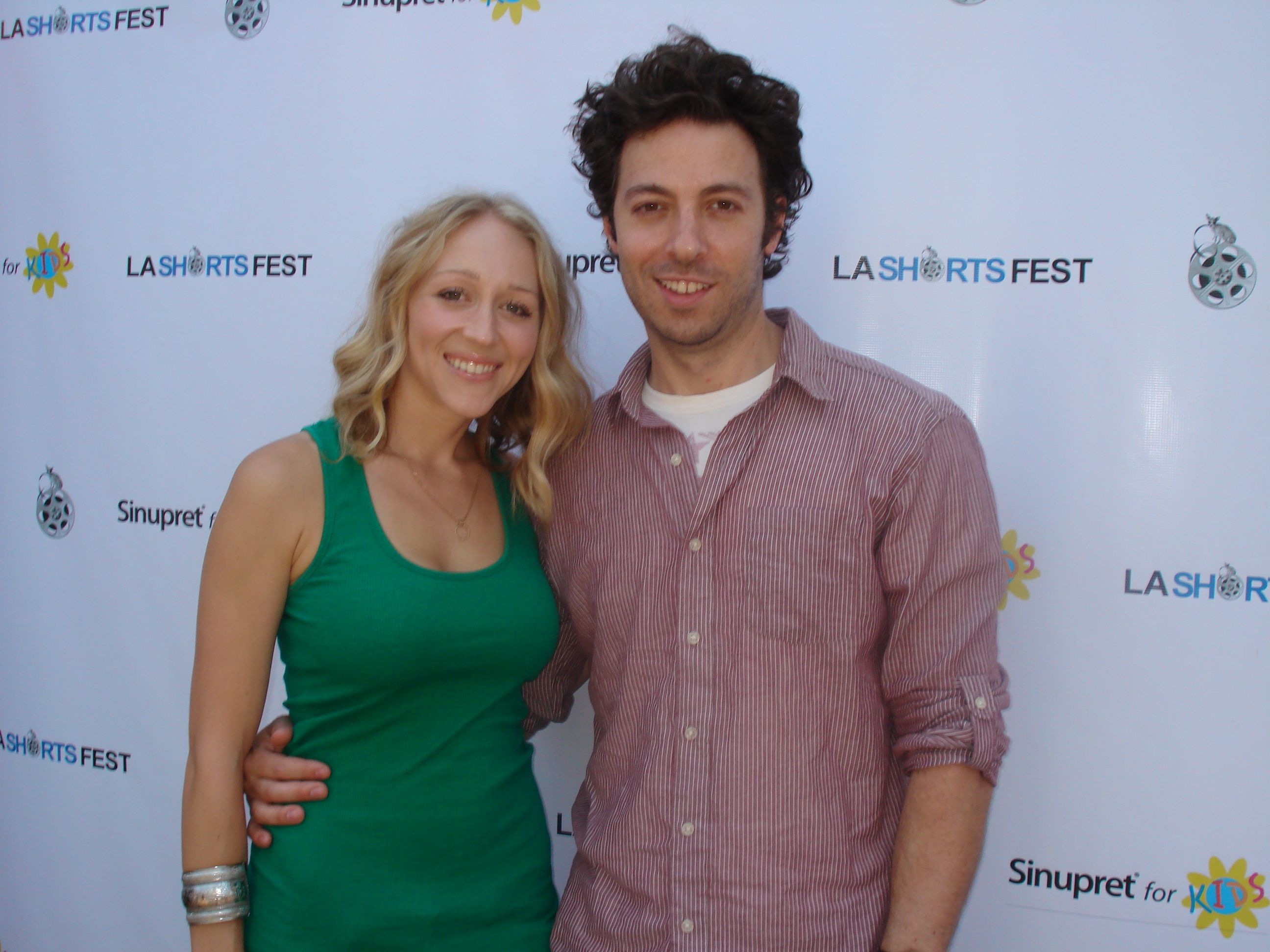 Timothy Dvorak and co-producer Amie Judd at screening of 