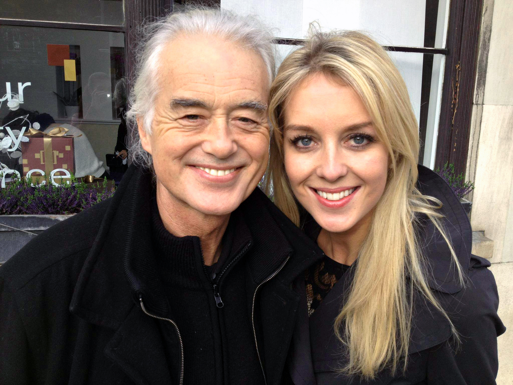 Jimmy Page and Kate Elizabeth Hallam