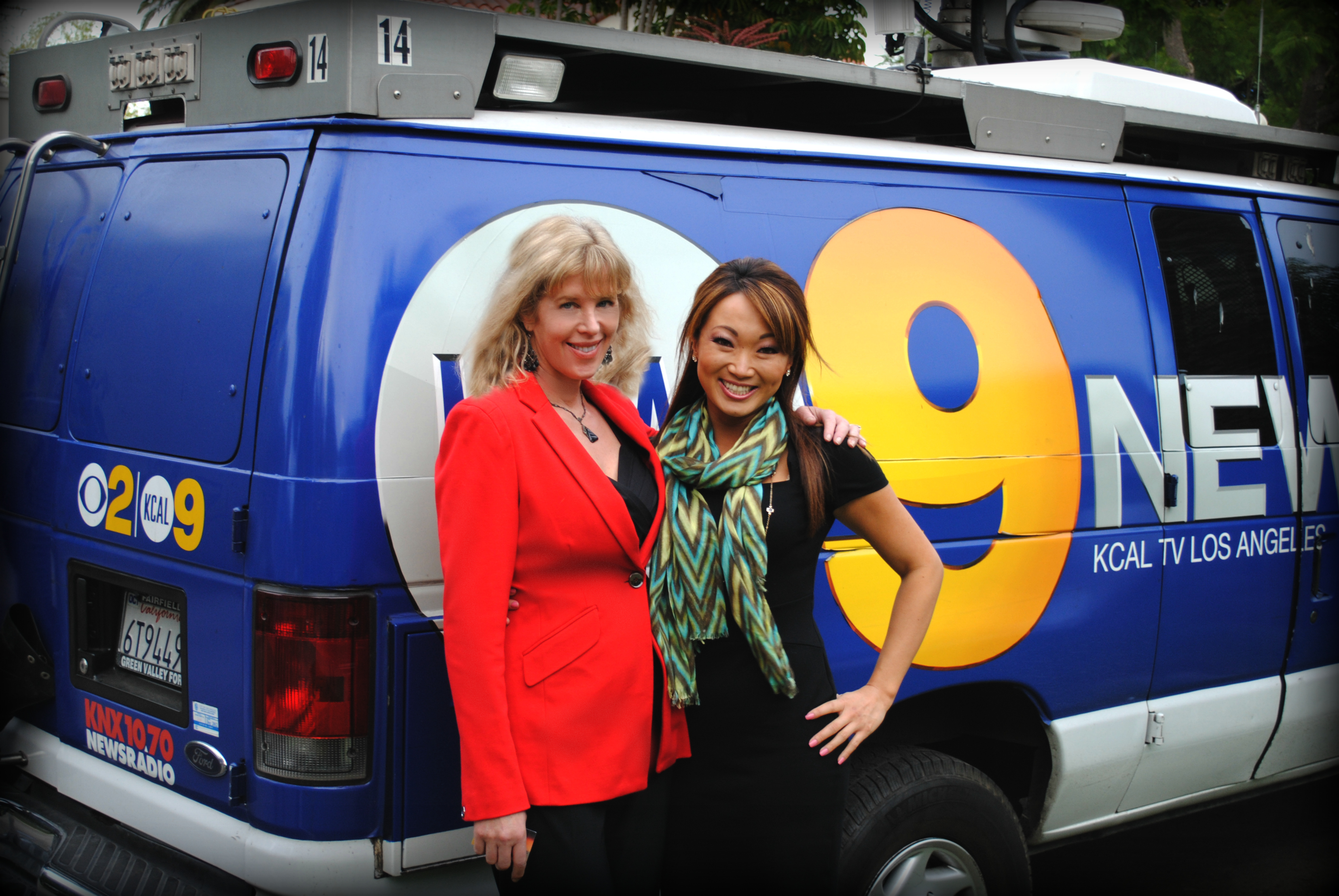Working with Suzie Suh CBS/KCAL news.