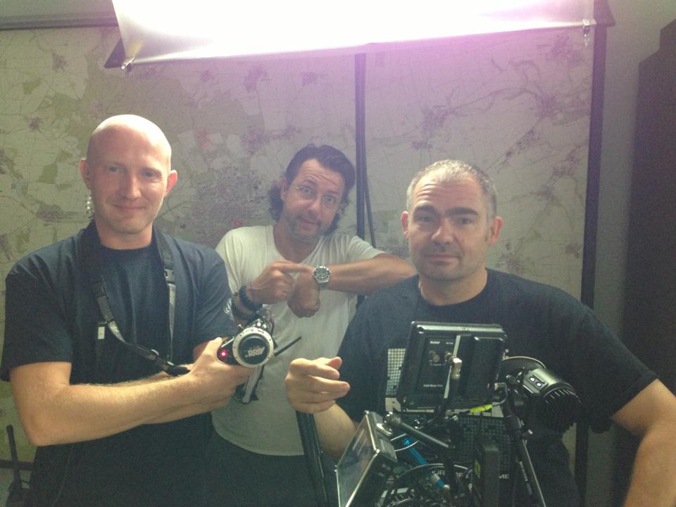 1st AC Andreas Hoberg, 1st AD Oliver Knorr and Director & DOP Thomas Jahn