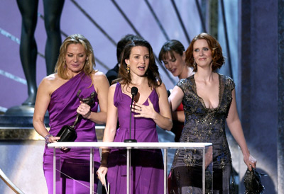 Kim Cattrall, Kristin Davis and Cynthia Nixon