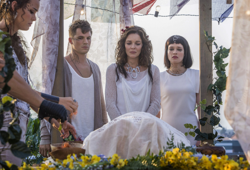 Still of Susan Walters, Brina Palencia, Matt Lanter and Chelsea Gilligan in Star-Crossed (2014)