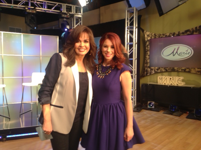 JILLIAN ROSE REED & MARIE OSMOND....THE MARIE SHOW TAPING.