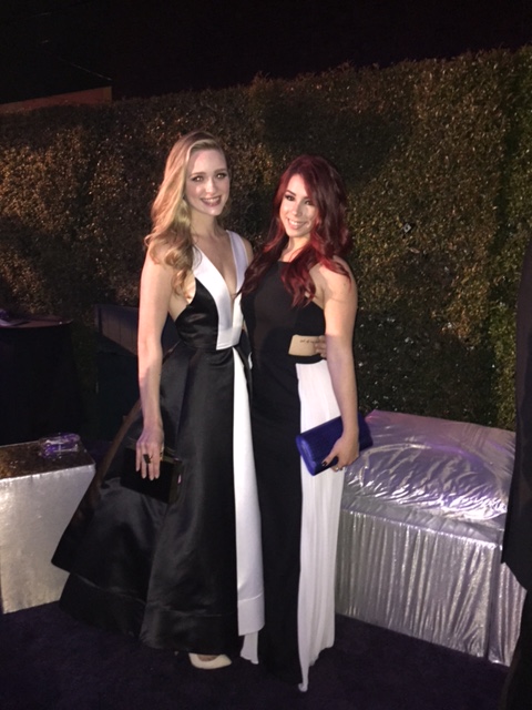 JILLIAN ROSE REED & GREER GRAMMER ATTEND THE 2015 ELTON JOHN AIDS FOUNDATION OSCAR VIEWING PARTY IN WEST HOLLYWOOD CA