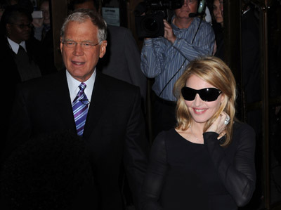 Madonna and David Letterman