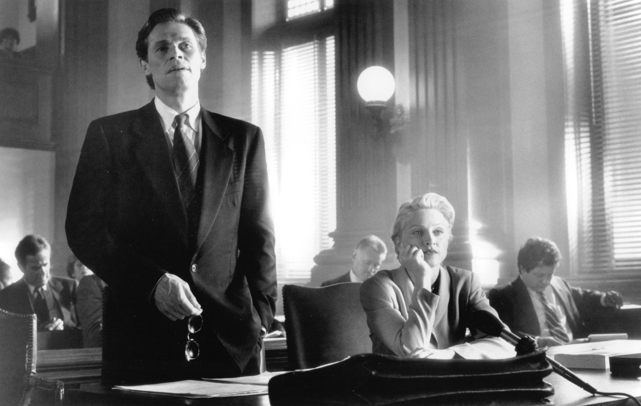 Still of Madonna and Willem Dafoe in Body of Evidence (1993)