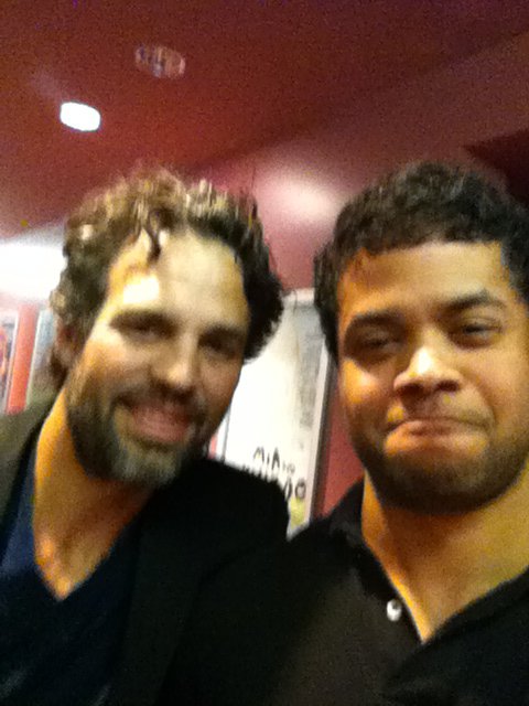 Chris with Actor Mark Ruffalo, May 2011.