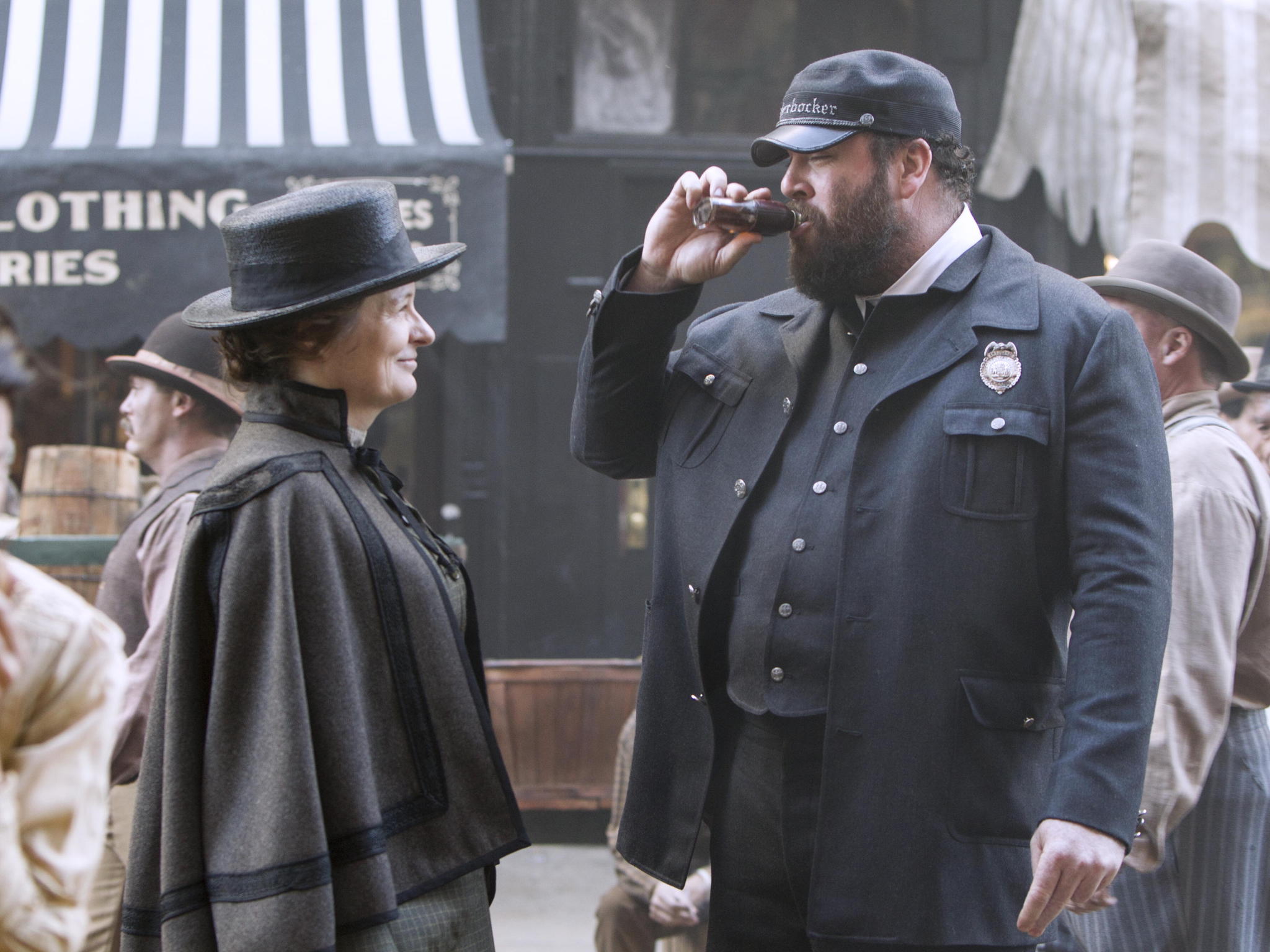 Still of Cara Seymour and Chris Sullivan in The Knick (2014)