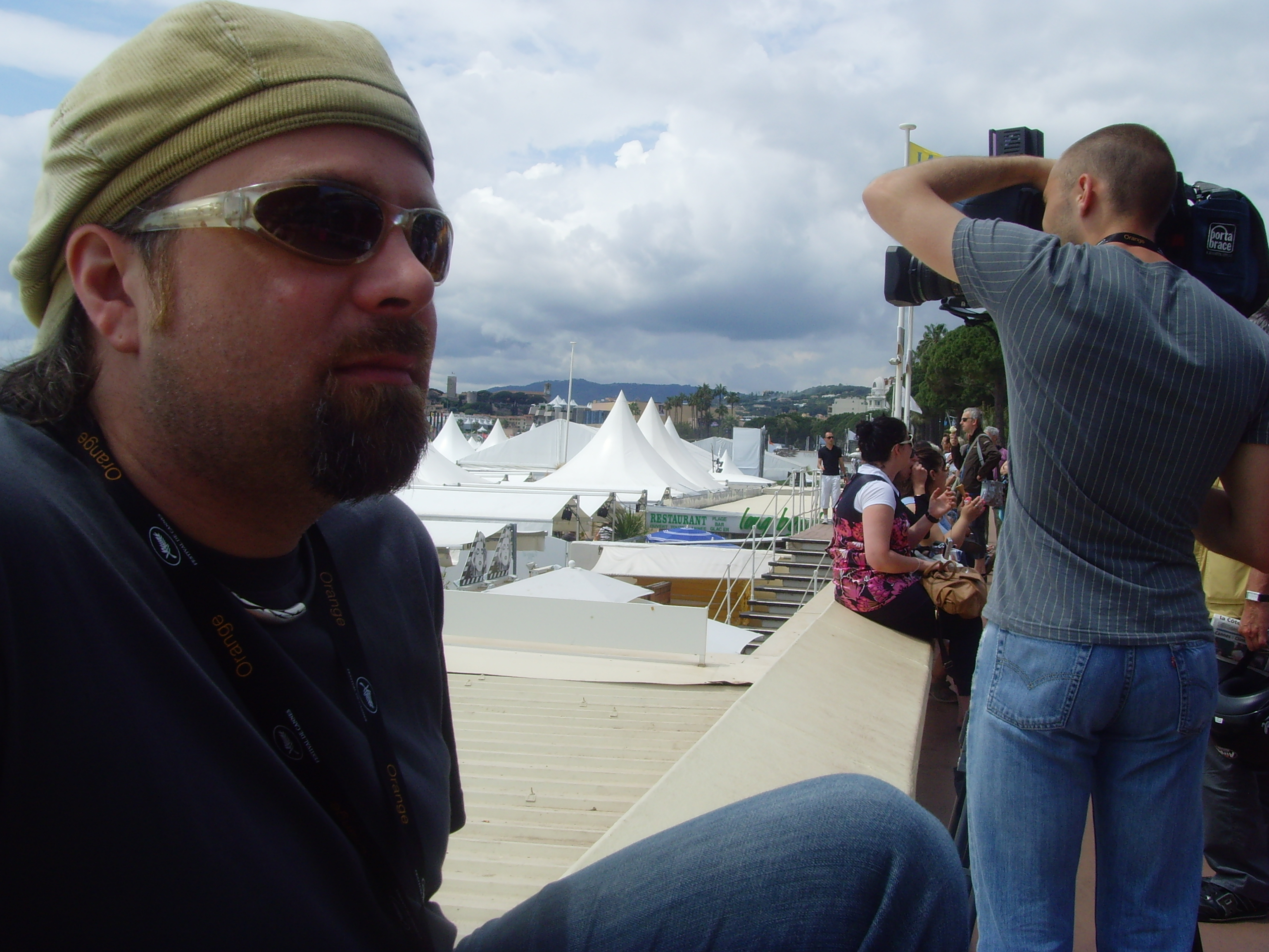 Director Dale Corlett on location at the 61st Festival de Cannes