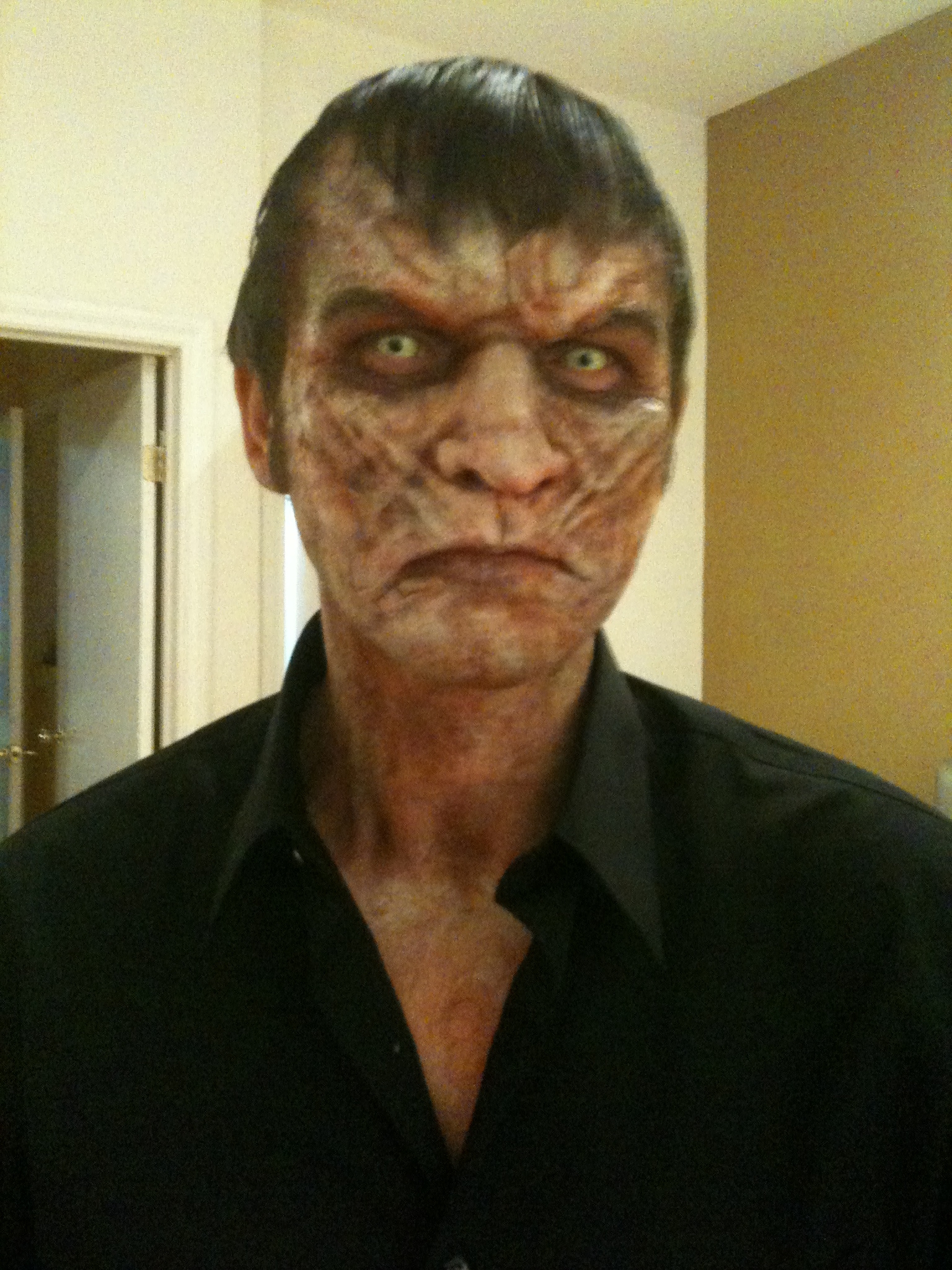 Dracula Reborn in make up!