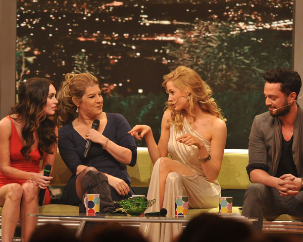 Wilma Elles at the Beyaz Show with Megan Fox