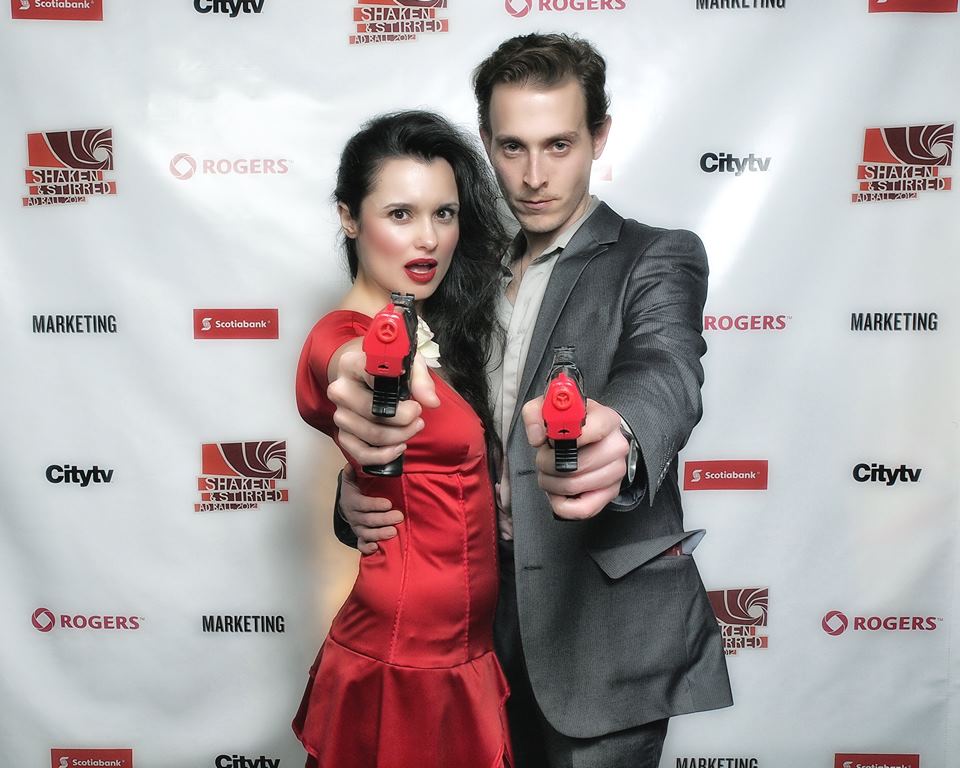 Toronto Feb 2012, Sandy Duarte and Stephen Chambers appear at Adball Shaken & Stirred.