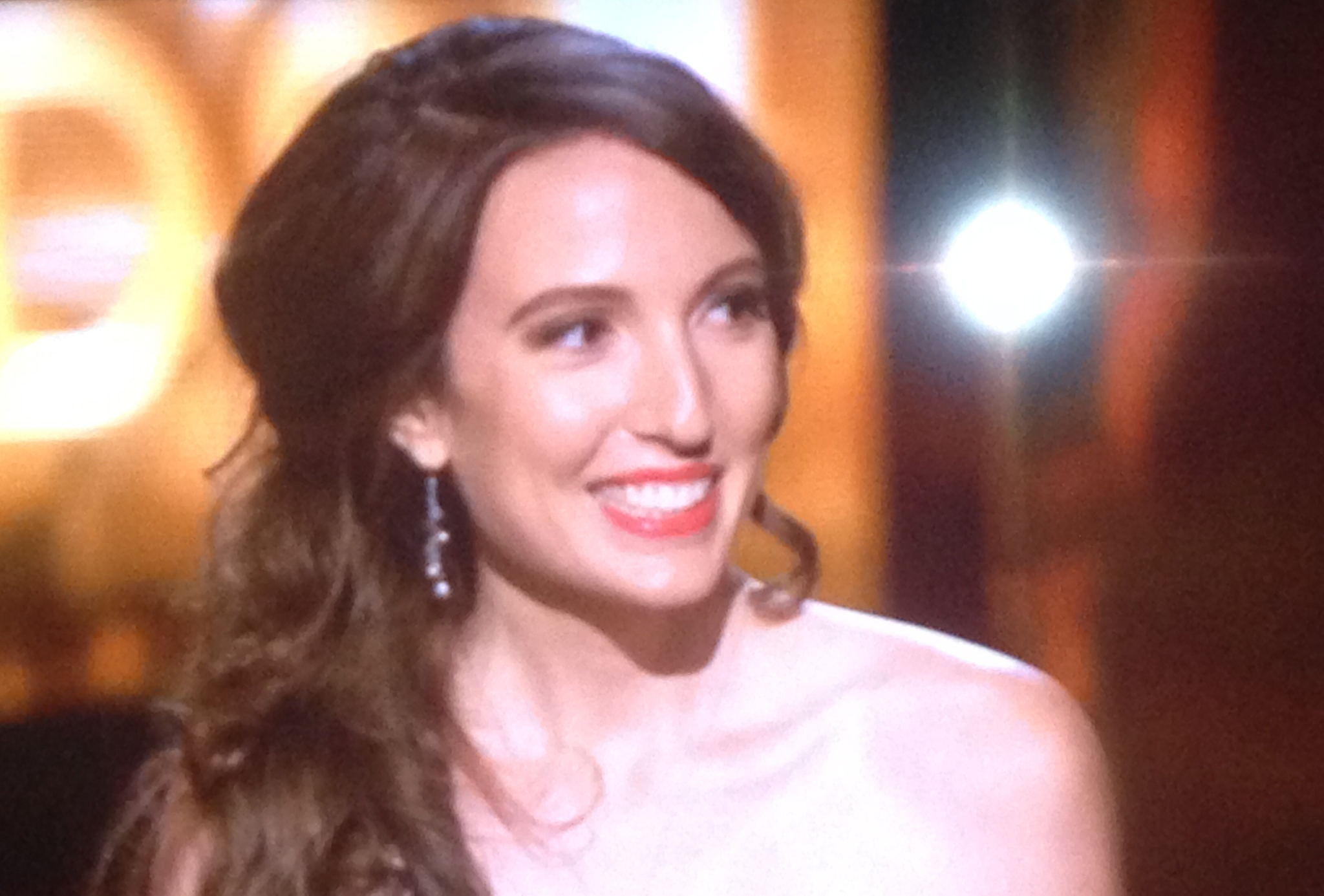 Melissa Hoppe on national television at the 67th Primetime Emmy Awards. September 20, 2015