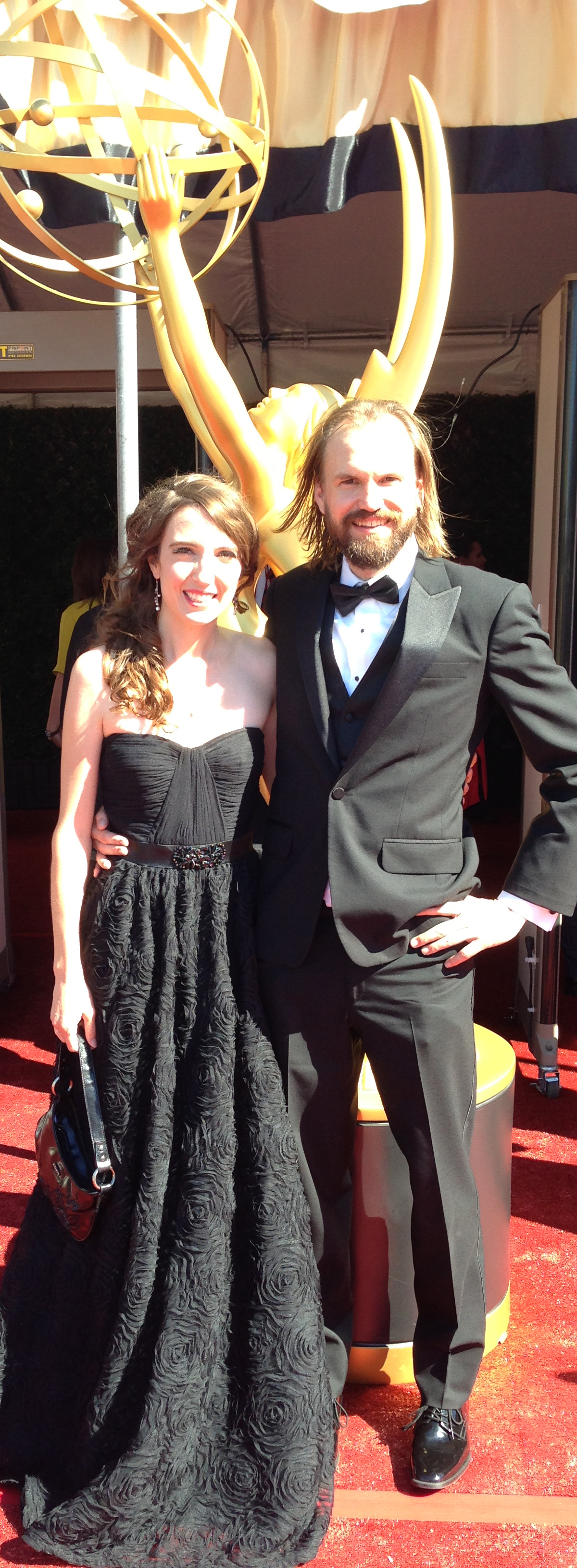Melissa Hoppe and Brett W. Swanson at the 67th Primetime Emmy Awards - Sept. 20, 2015