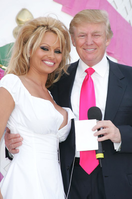 Pamela Anderson and Donald Trump